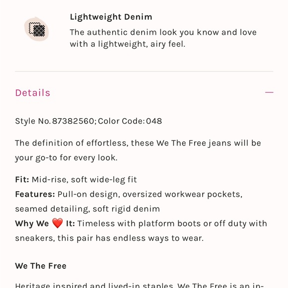 We The Free Breezy Denim Pull-On Jeans - Picture 8 of 8